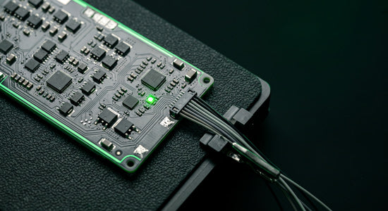 Battery management system board under diagnostic test